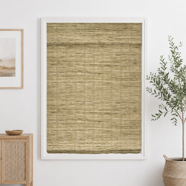 Ramie Woven Bamboo Blinds & Shades Top Down Bottom Up | Almond