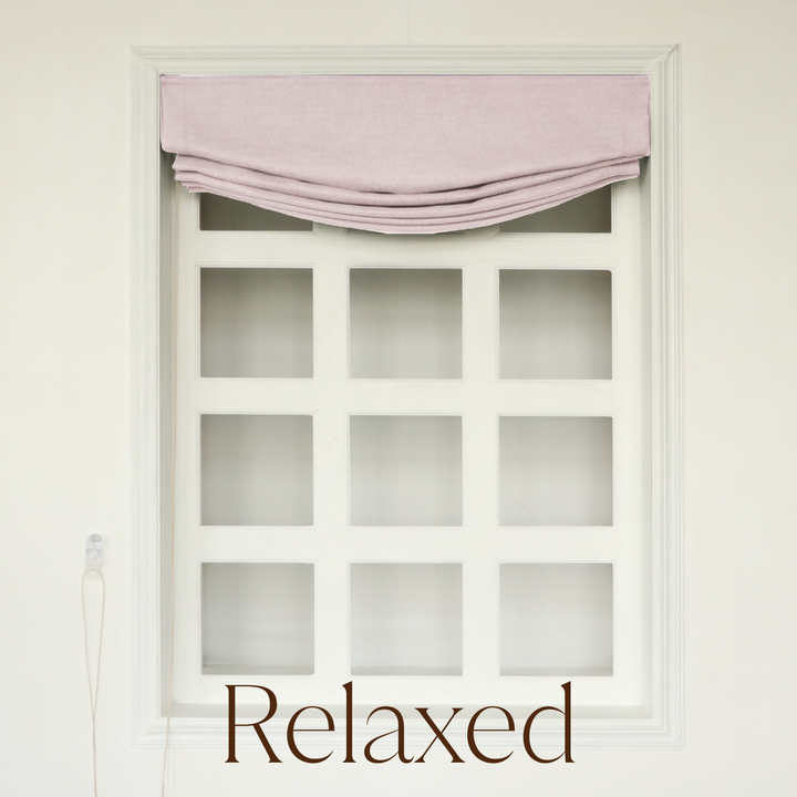 Jenna Linen Roman Shades & Blinds | Relaxed