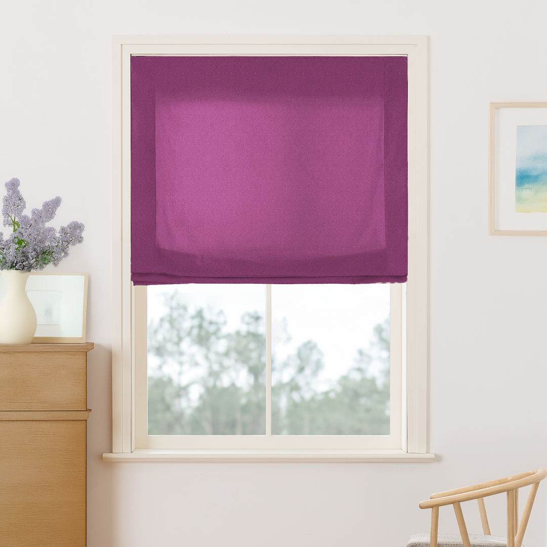 Maillard Velvet No-Drill Roman Shades & Blinds | Relaxed
