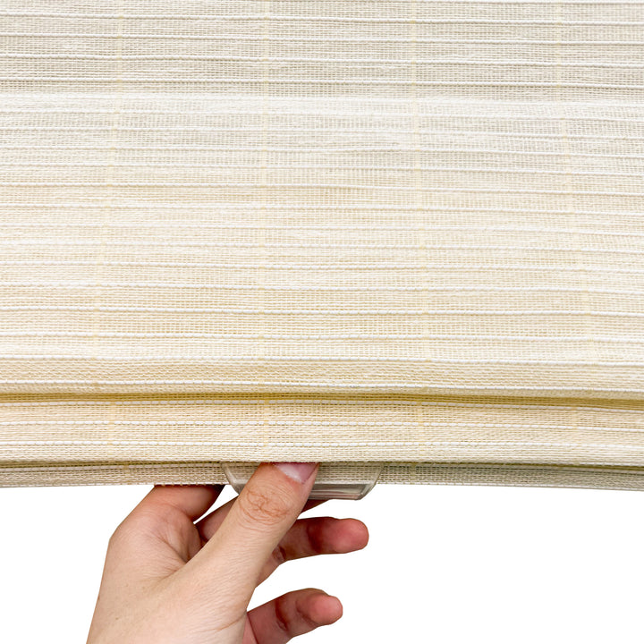 Ramie Woven Bamboo Blinds & Shades Top Down Bottom Up | Cream