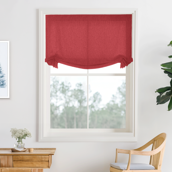 Bella Cotton No-Drill Roman Shades & Blinds | Swag