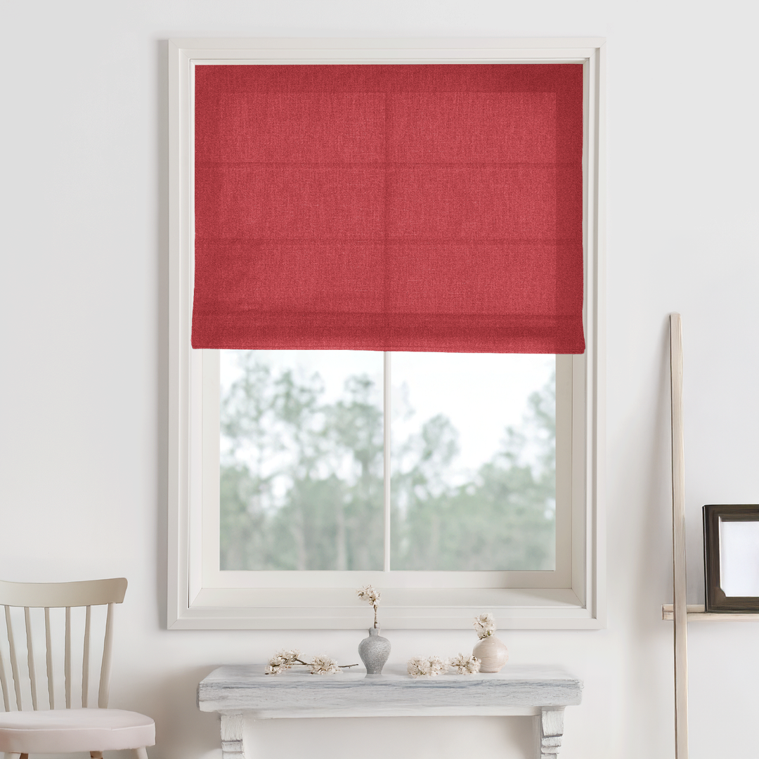 Bella Cotton No-Drill Roman Shades & Blinds | Fold