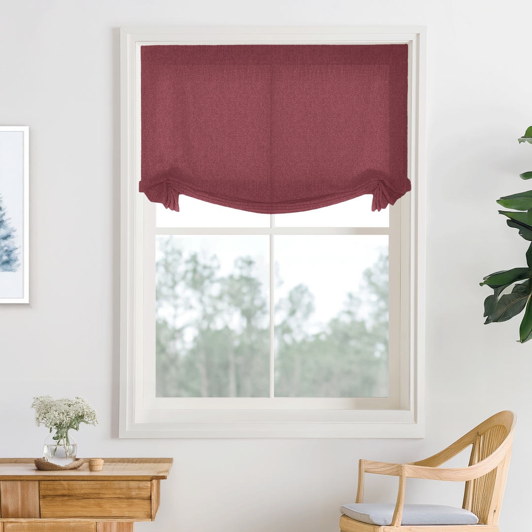 Bella Cotton No-Drill Roman Shades & Blinds | Swag