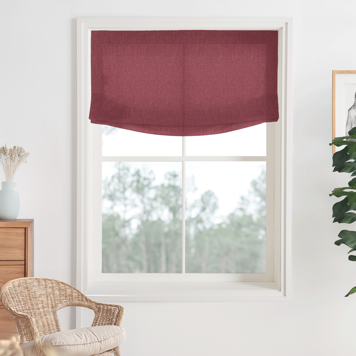 Bella Cotton Roman Shades & Blinds | Relaxed