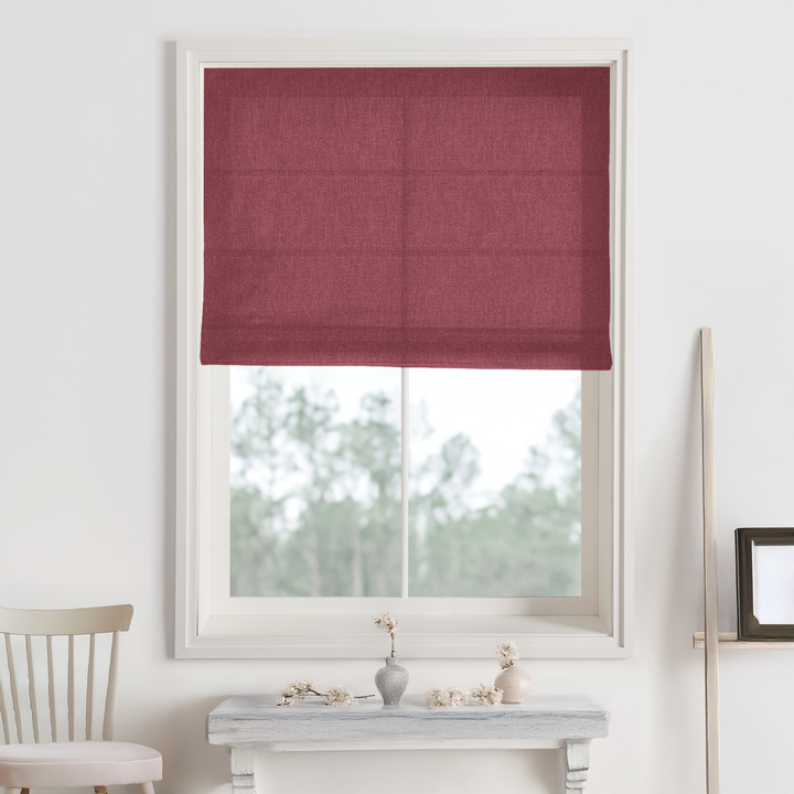Bella Cotton Roman Shades & Blinds | Plain Fold