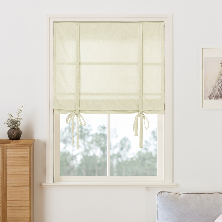 Maillard Velvet Roman Shades & Blinds | Tie