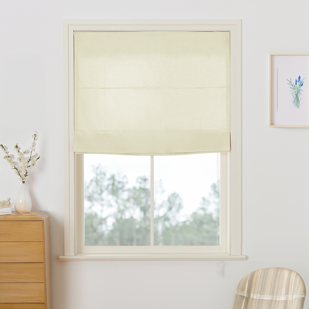Maillard Velvet Roman Shades & Blinds | Flat Fold