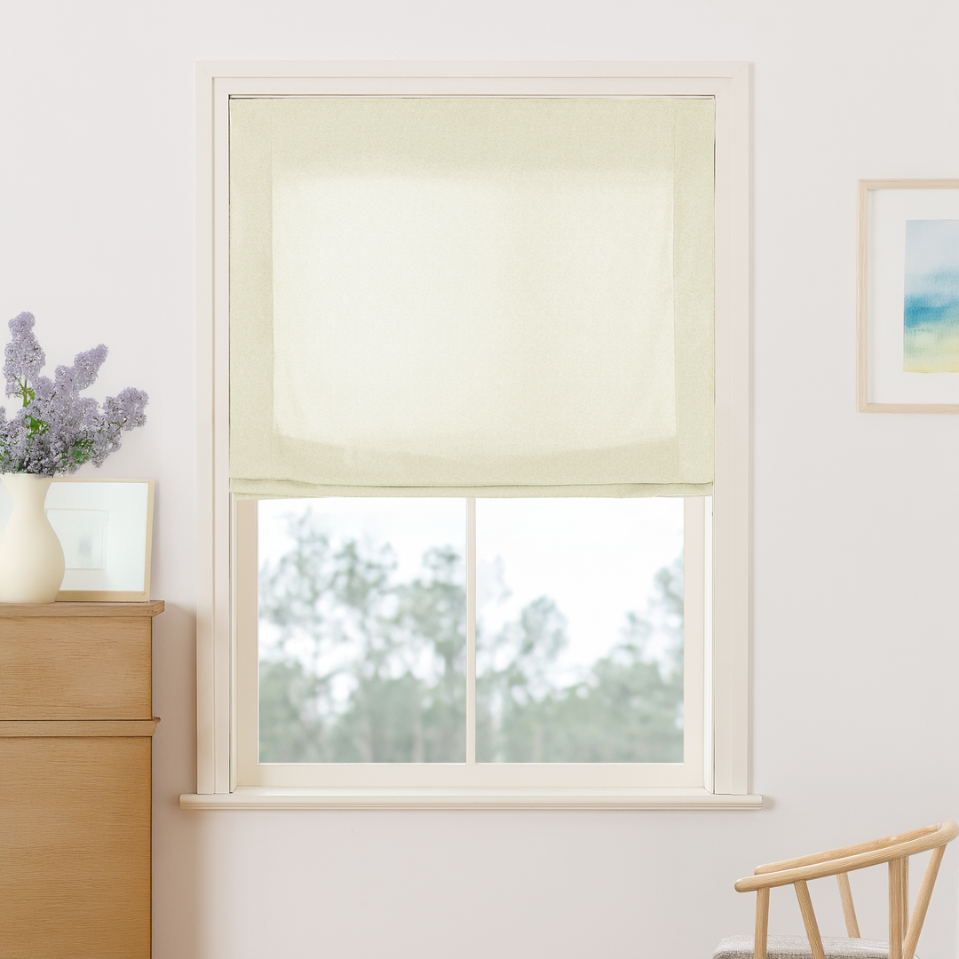 Maillard Velvet No-Drill Roman Shades & Blinds | Relaxed