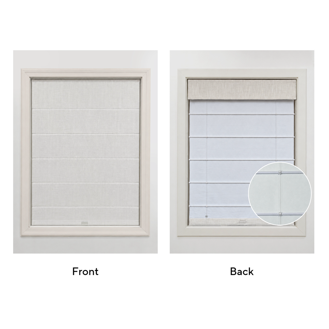 Lily Linen Roman Shades & Blinds