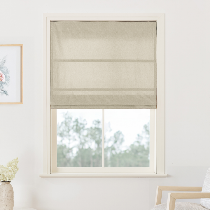 Maillard Velvet No-Drill Roman Shades & Blinds | Fold
