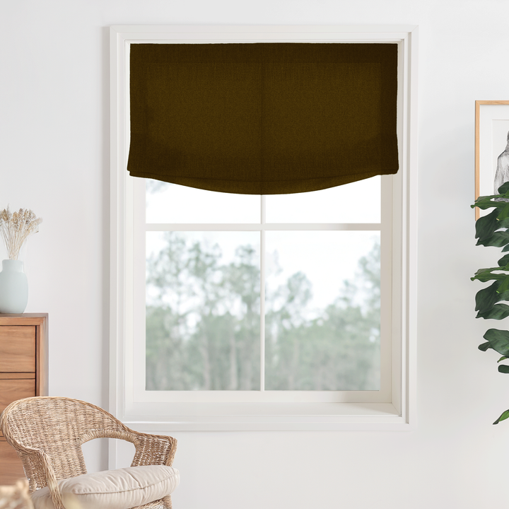 Bella Cotton Roman Shades & Blinds | Relaxed