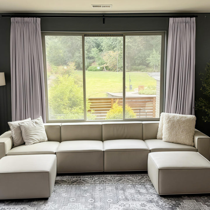 Belgian Flax Linen Curtains & Drapes Pleated