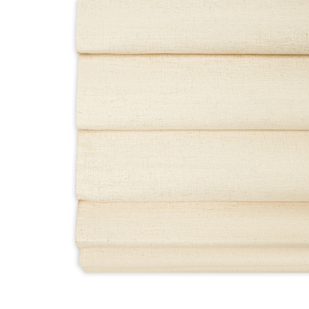 Lily Linen Roman Shades & Blinds | Soft Fold