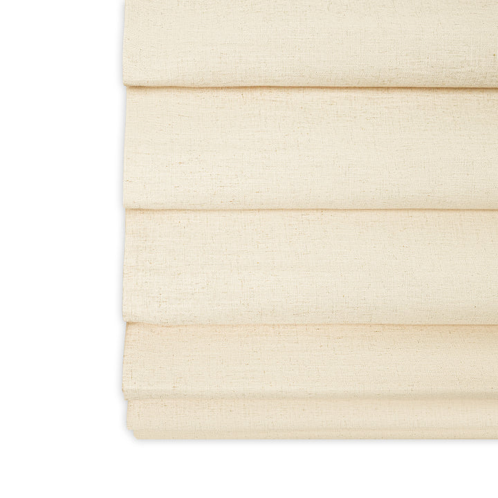 Lily Linen Roman Shades & Blinds | Soft Fold