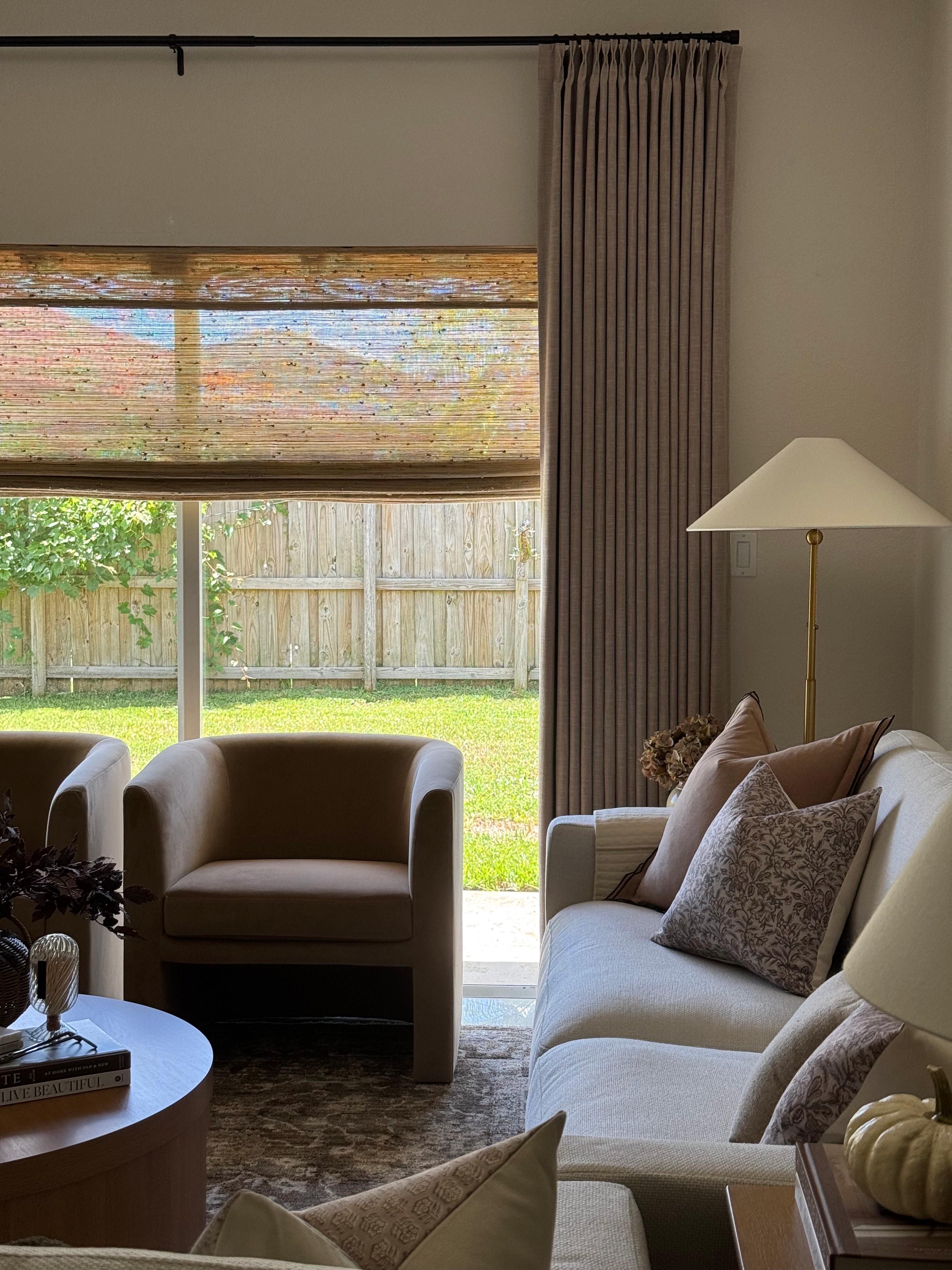 Ramie Woven Bamboo Blinds & Shades | Beige