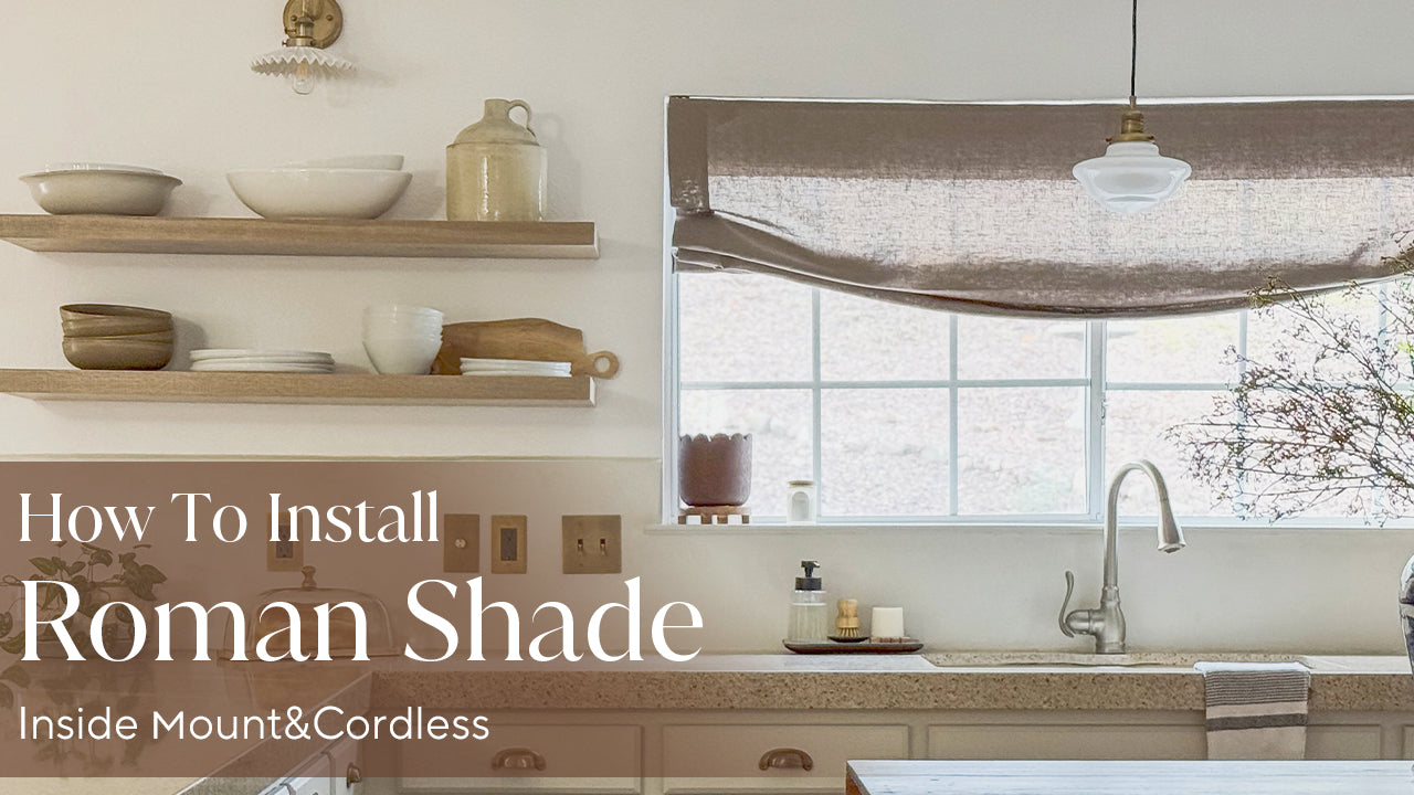 How to Install Roman shades (Inside Mount)
