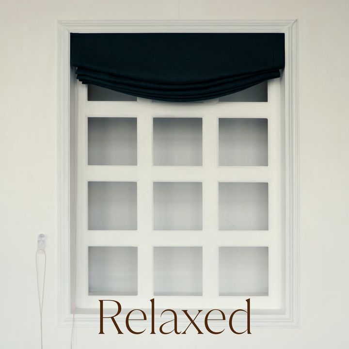 Maillard Velvet Roman Shades & Blinds | Relaxed