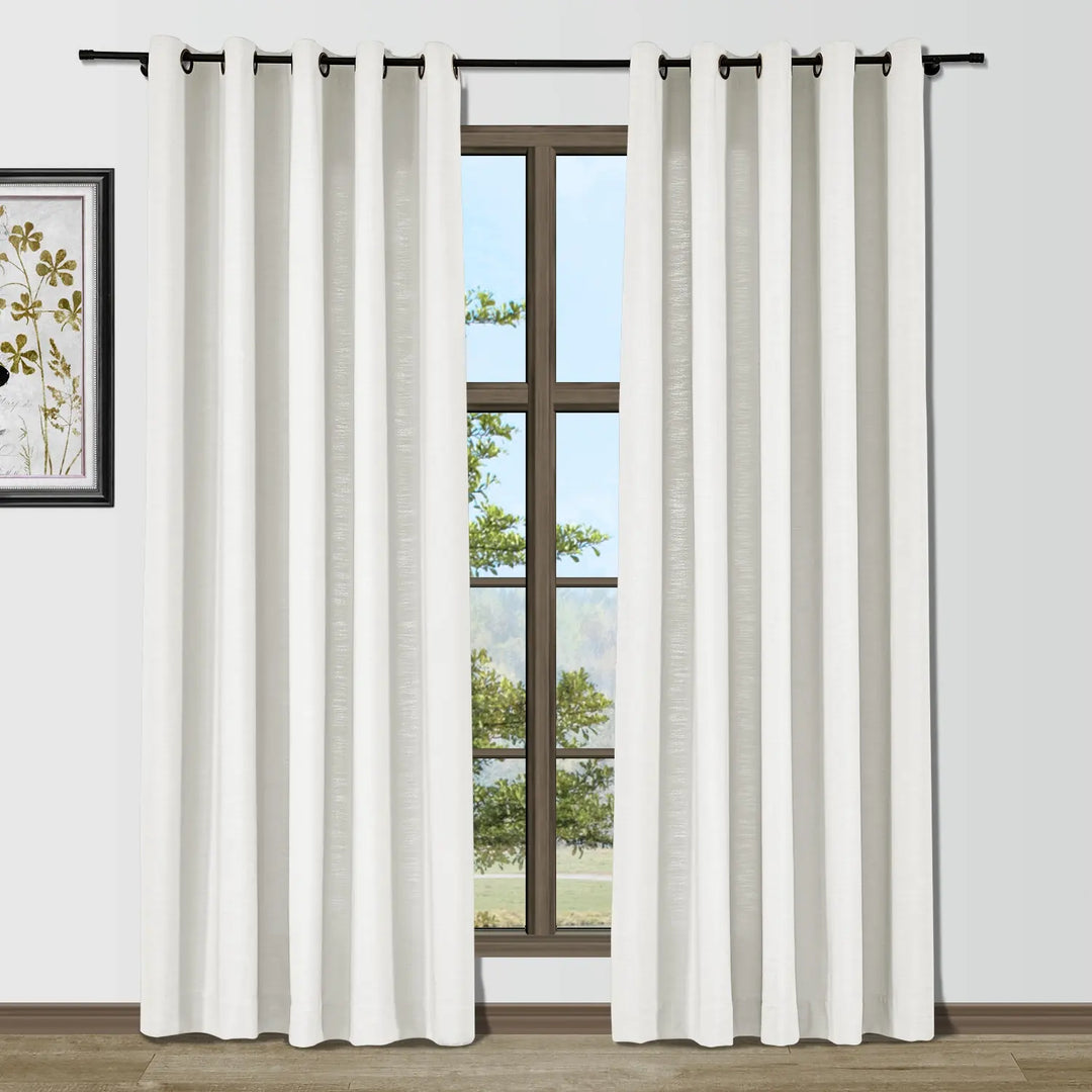 Bella Cotton Blend Curtains & Drapes Grommet