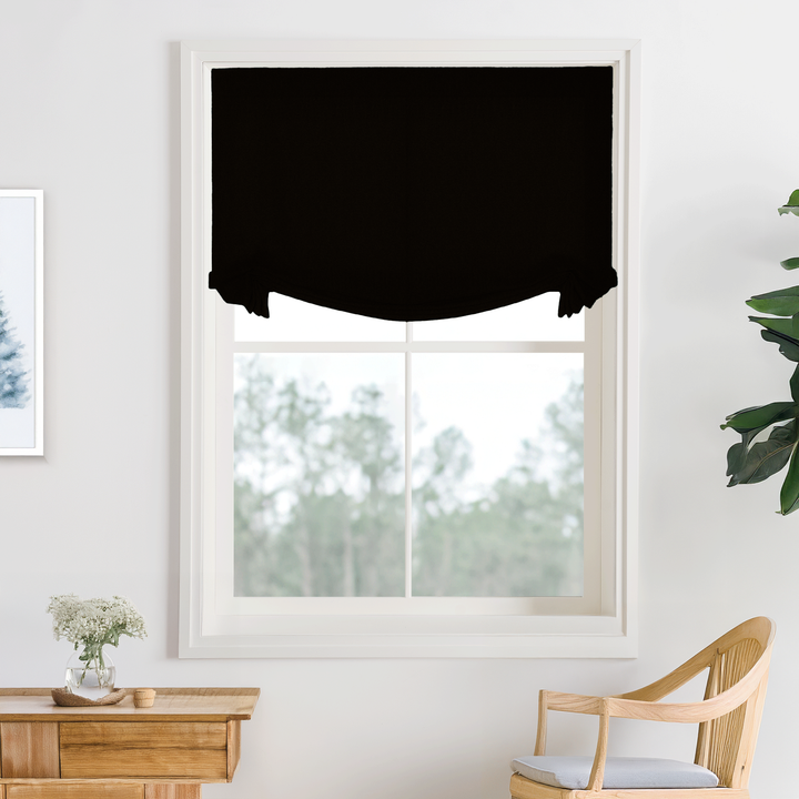 Bella Cotton No-Drill Roman Shades & Blinds | Swag
