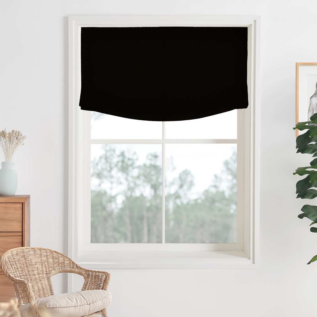 Bella Cotton No-Drill Roman Shades & Blinds | Relaxed