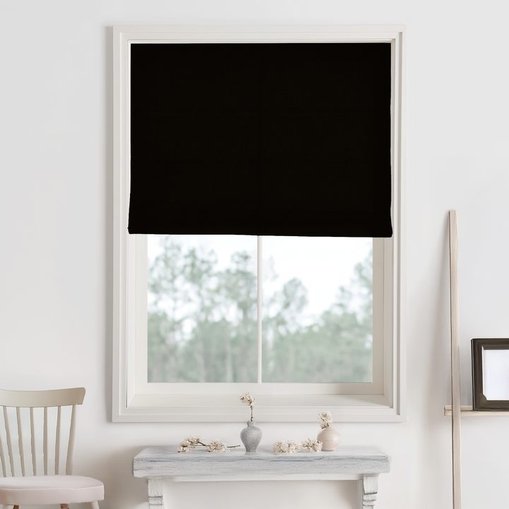 Bella Cotton No-Drill Roman Shades & Blinds | Fold