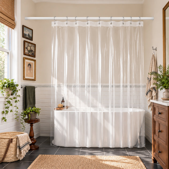 ClearGuard Waterproof Shower Curtain Liner