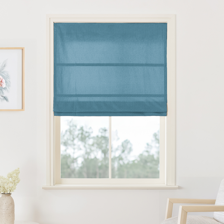 Maillard Velvet No-Drill Roman Shades & Blinds | Fold