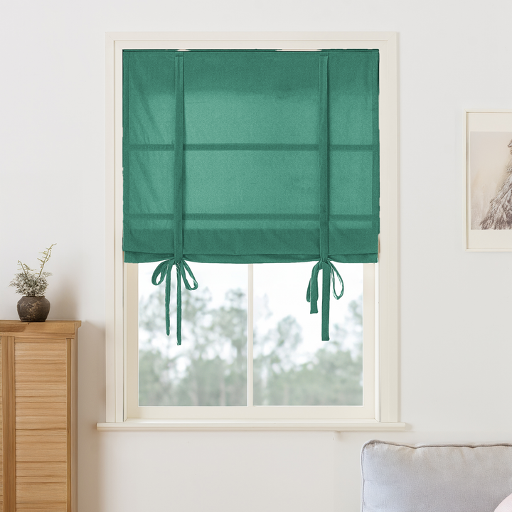 Maillard Velvet Roman Shades & Blinds | Tie