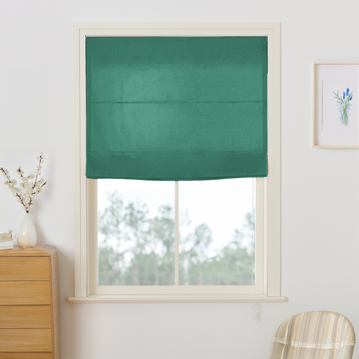 Maillard Velvet Roman Shades & Blinds | Flat Fold