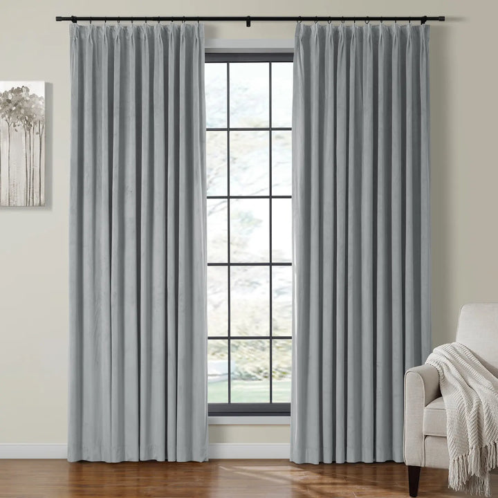 Maillard Velvet Curtains & Drapes Pleated