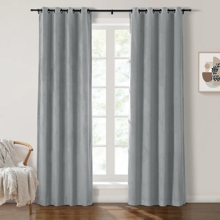 Maillard Velvet Curtains & Drapes Grommet