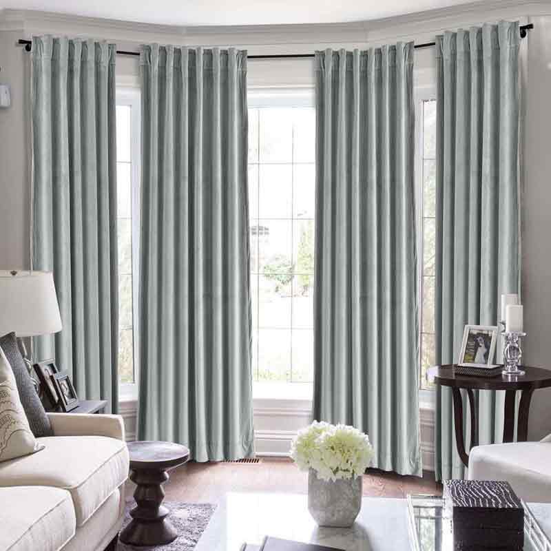 Maillard Velvet Curtains & Drapes Soft Top