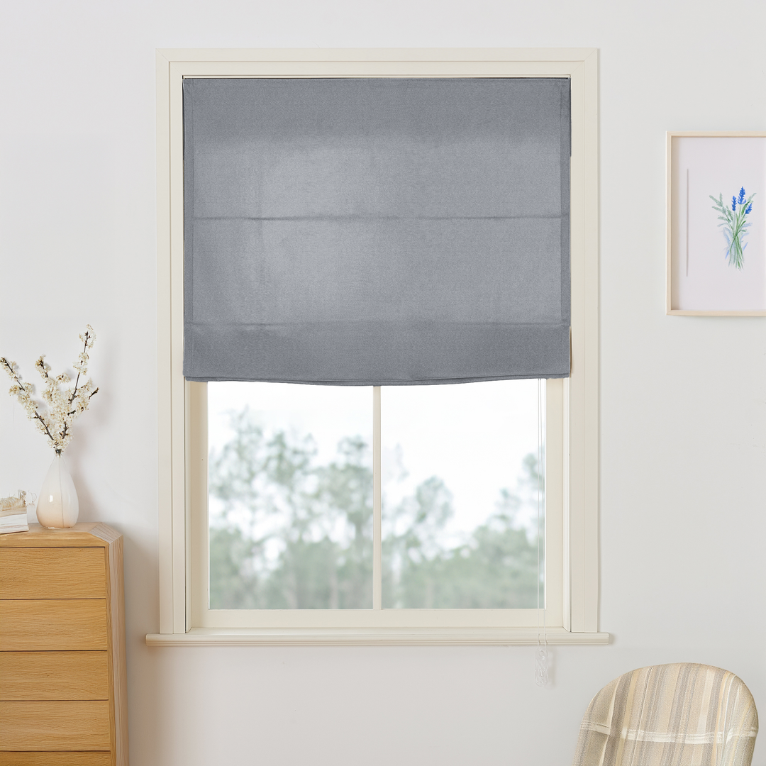 Maillard Velvet Roman Shades & Blinds | Flat Fold