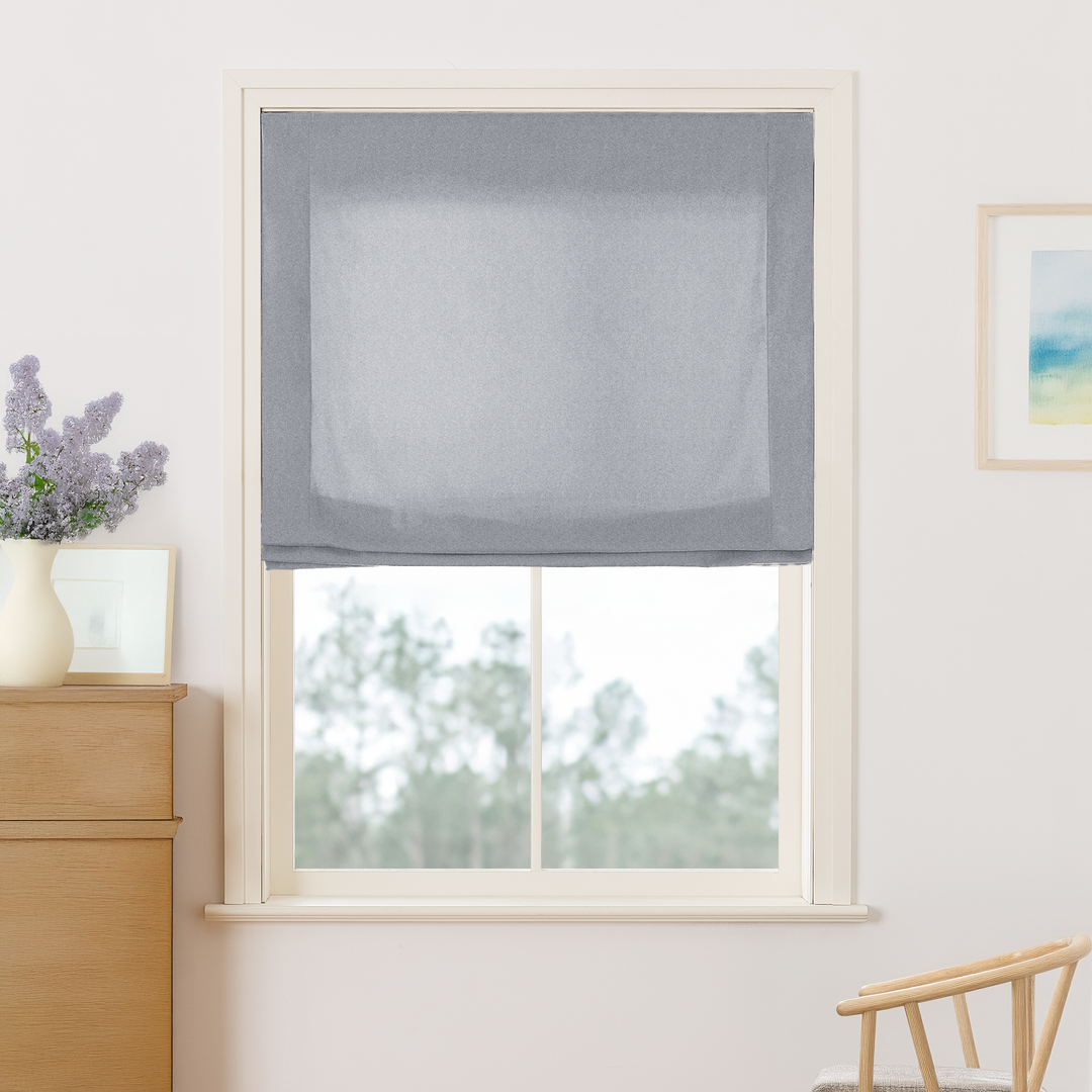 Maillard Velvet No-Drill Roman Shades & Blinds | Relaxed