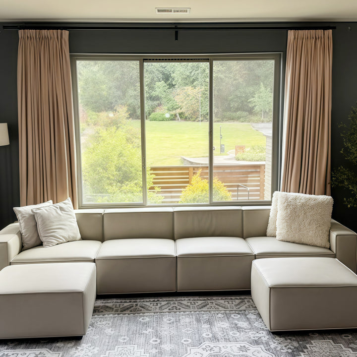 Belgian Flax Linen Curtains & Drapes Pleated