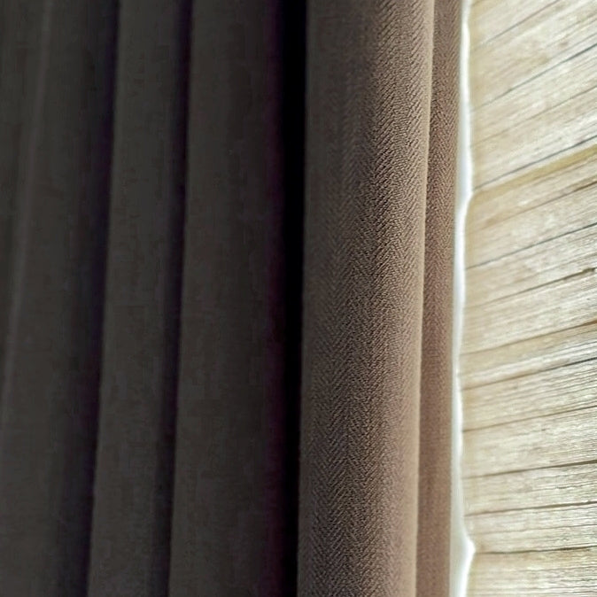 Liz Linen Herringbone Blackout Curtains & Drapes