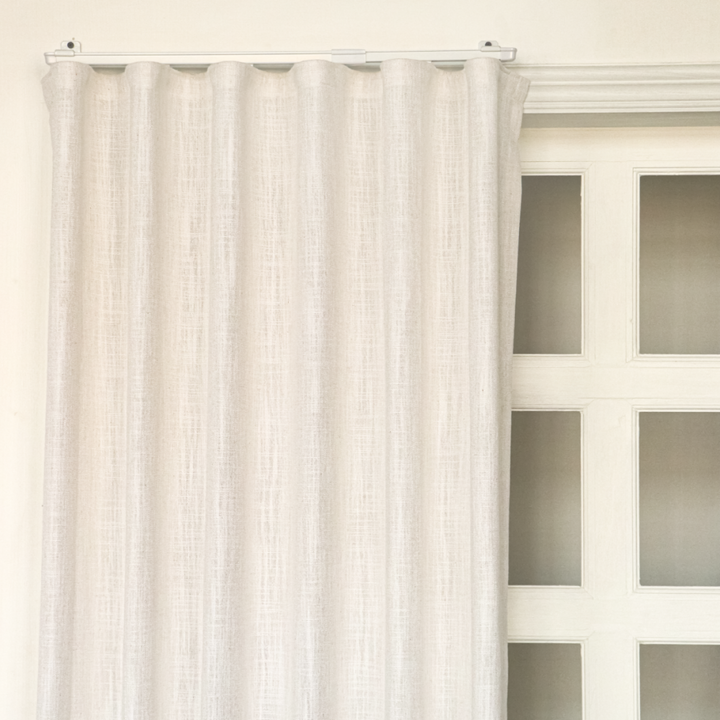 Kelly Linen Flax Curtains & Drapes Ripple Fold