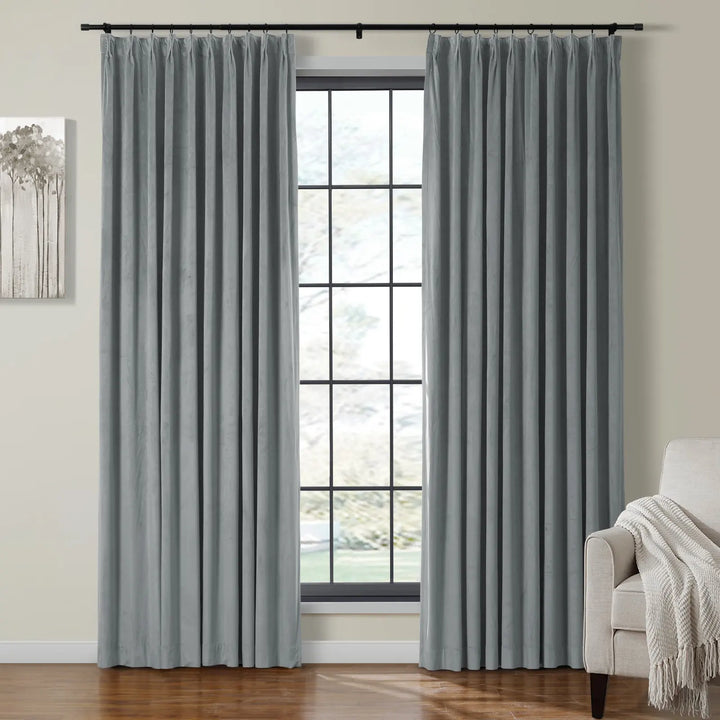 Maillard Velvet Curtains & Drapes Pleated