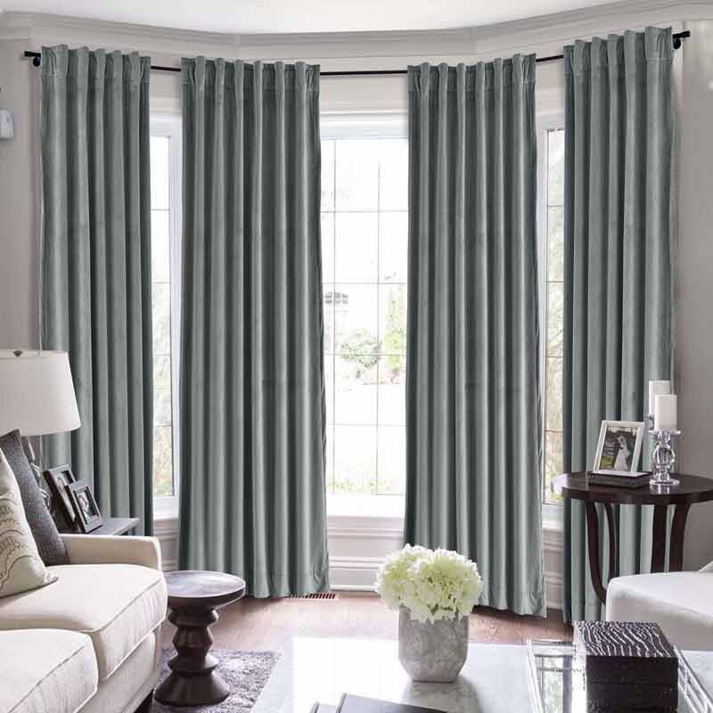 Maillard Velvet Curtains & Drapes Soft Top