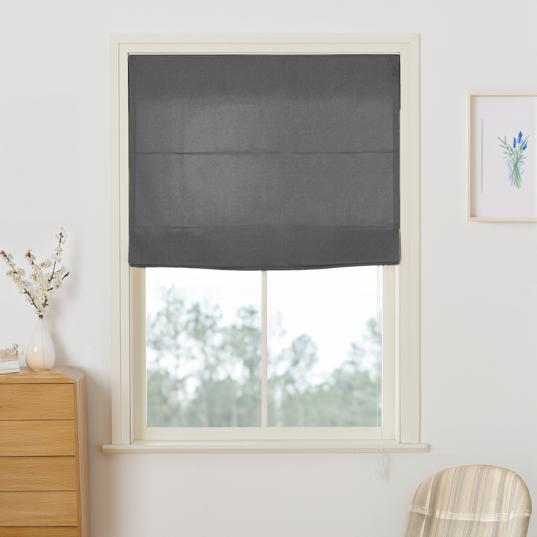 Maillard Velvet Roman Shades & Blinds | Flat Fold