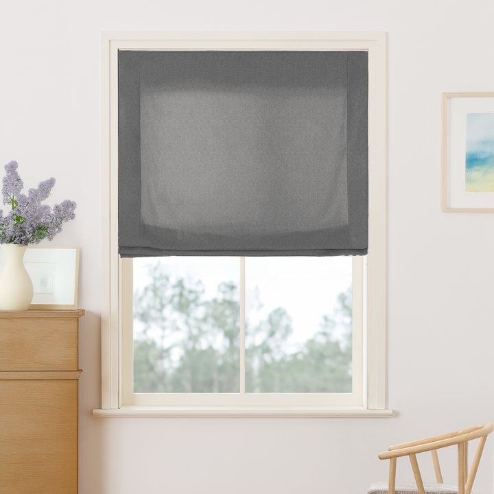Maillard Velvet No-Drill Roman Shades & Blinds | Relaxed