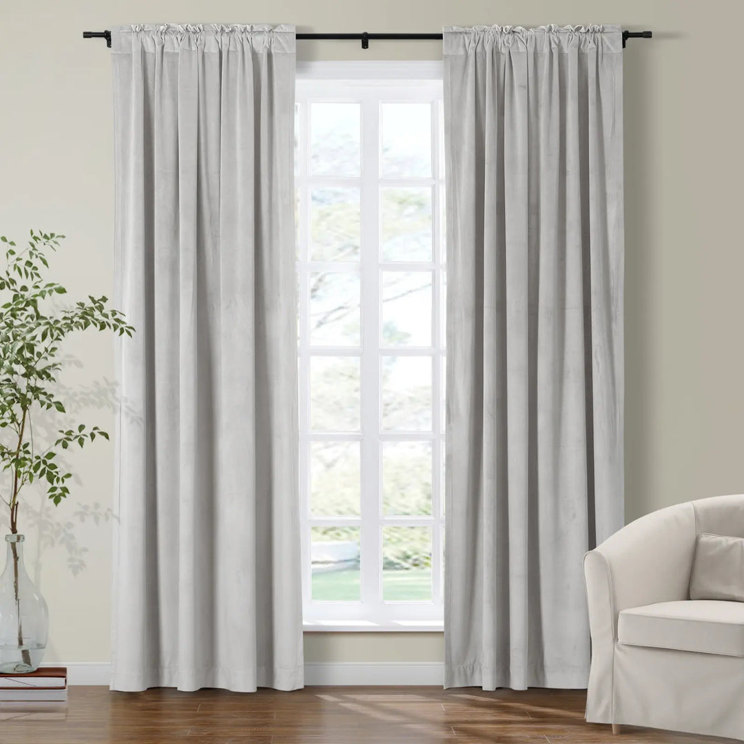 Maillard Velvet Curtains & Drapes Soft Top