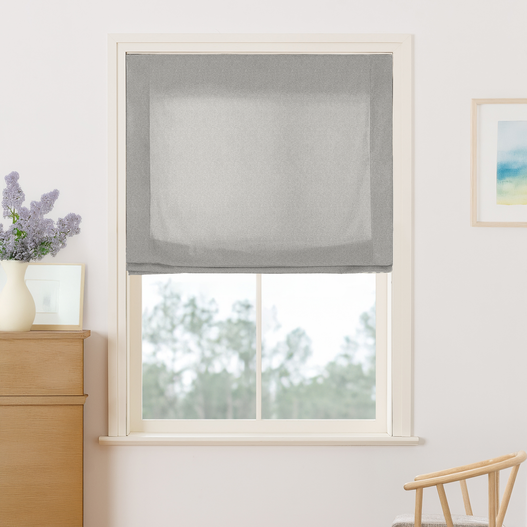 Maillard Velvet No-Drill Roman Shades & Blinds | Relaxed