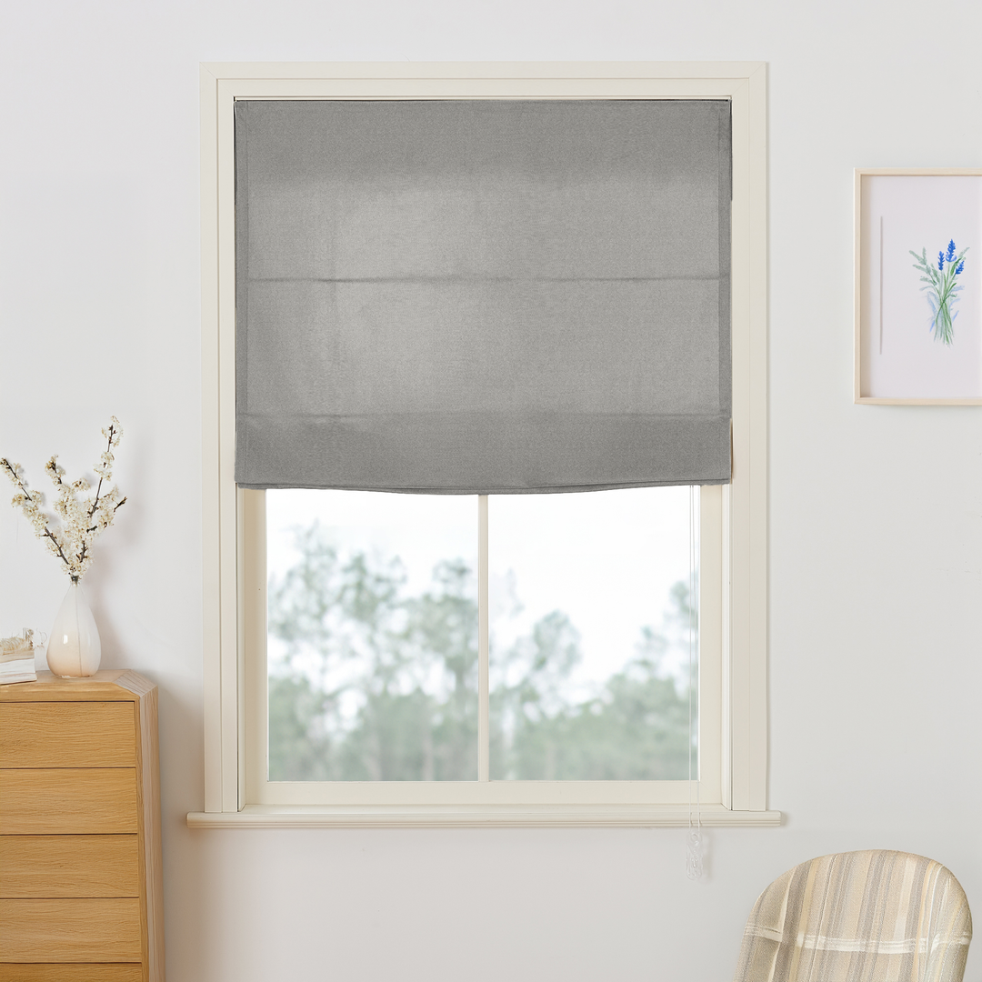 Maillard Velvet Roman Shades & Blinds | Flat Fold
