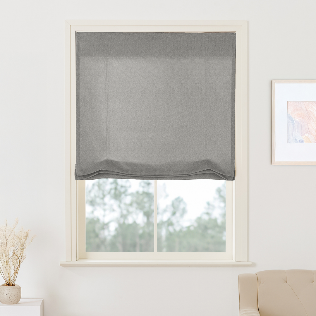 Maillard Velvet Roman Shades & Blinds | Swag