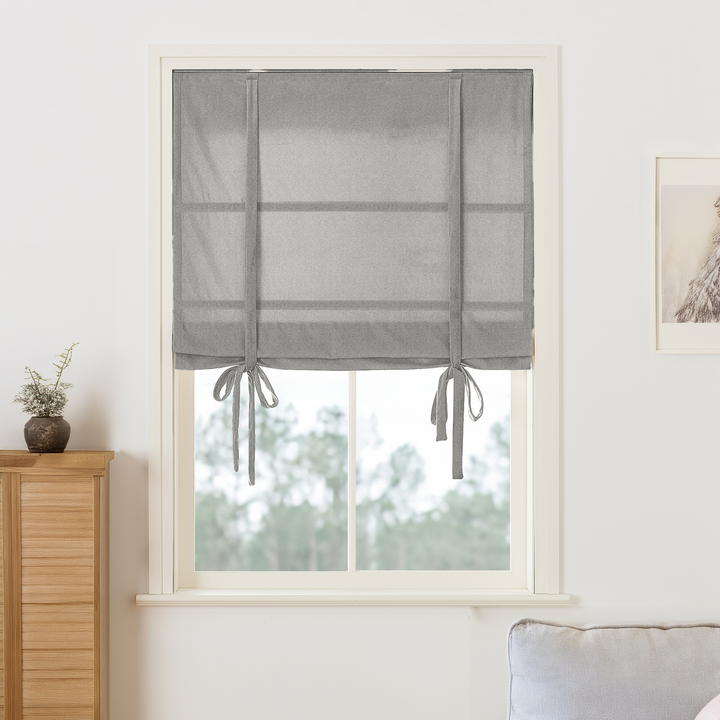 Maillard Velvet Roman Shades & Blinds | Tie
