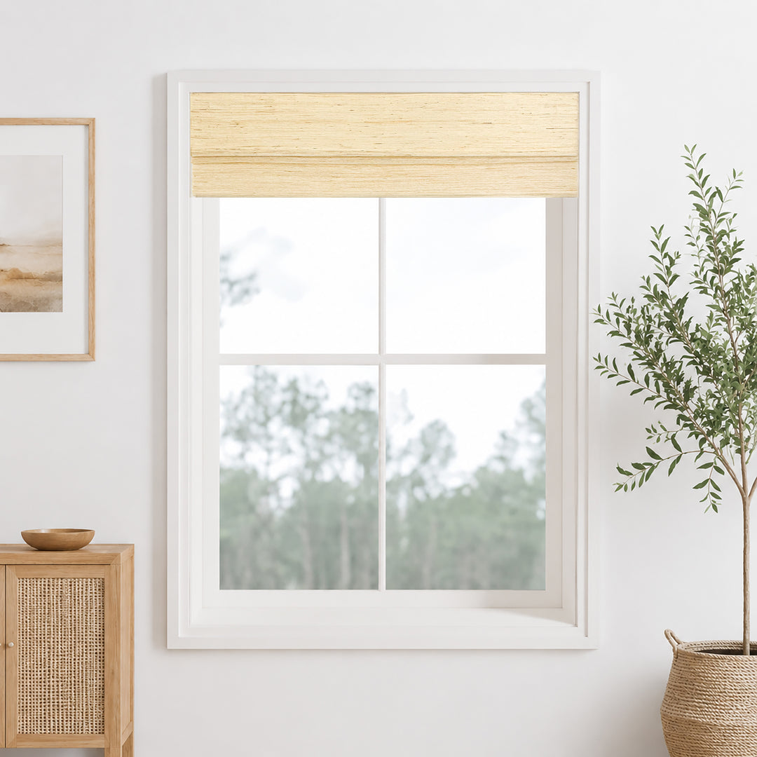 Ramie Woven Bamboo Blinds & Shades | Cashew