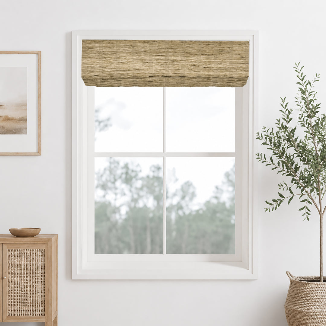 Ramie Woven Bamboo Blinds & Shades Top Down Bottom Up | Almond