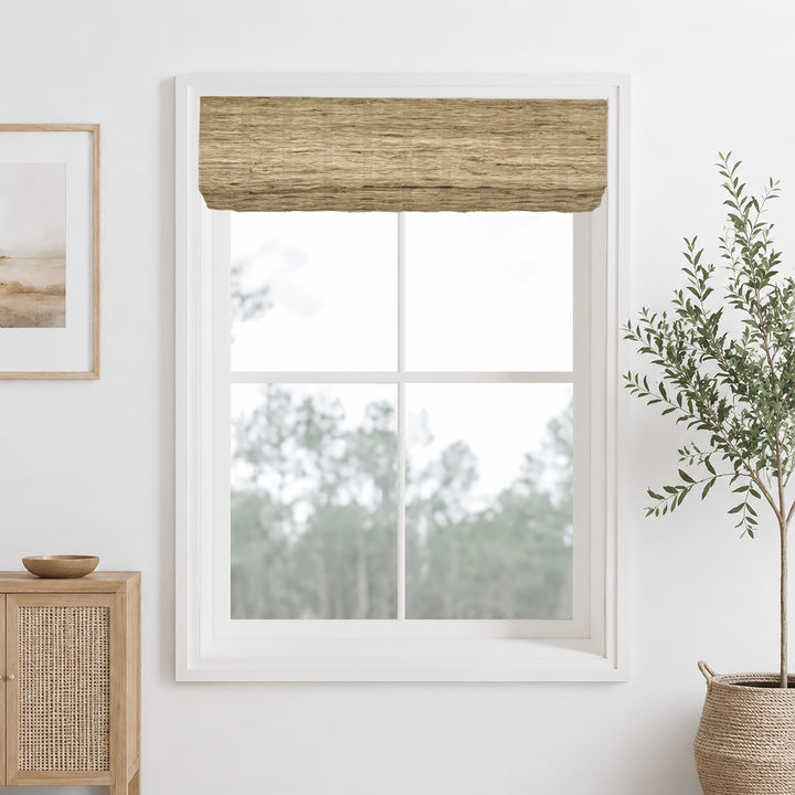 Ramie Woven Bamboo Blinds & Shades Top Down Bottom Up | Almond