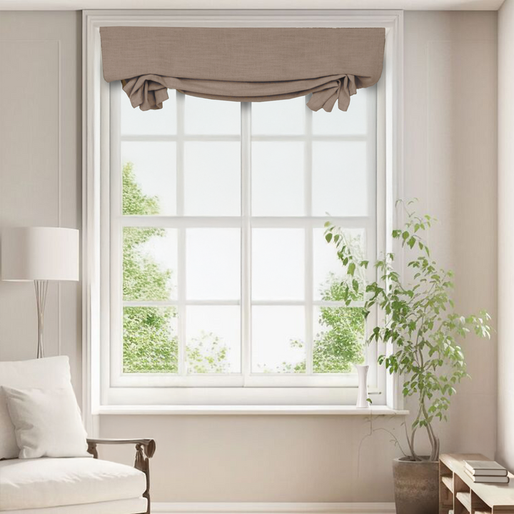 Lily Linen Roman Shades & Blinds | Swag